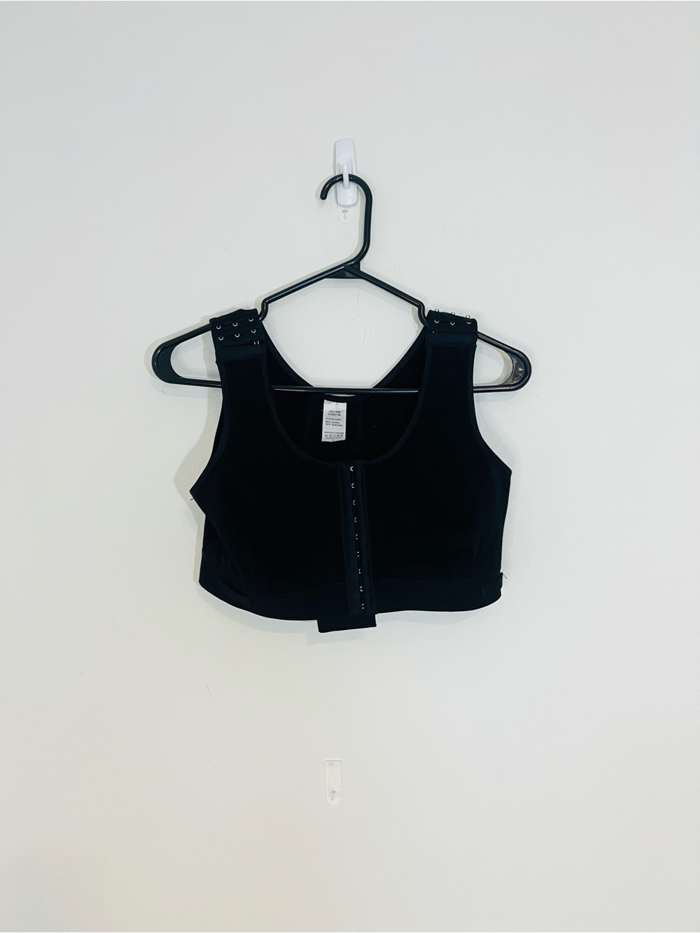 Black Front-Closure Support Bra